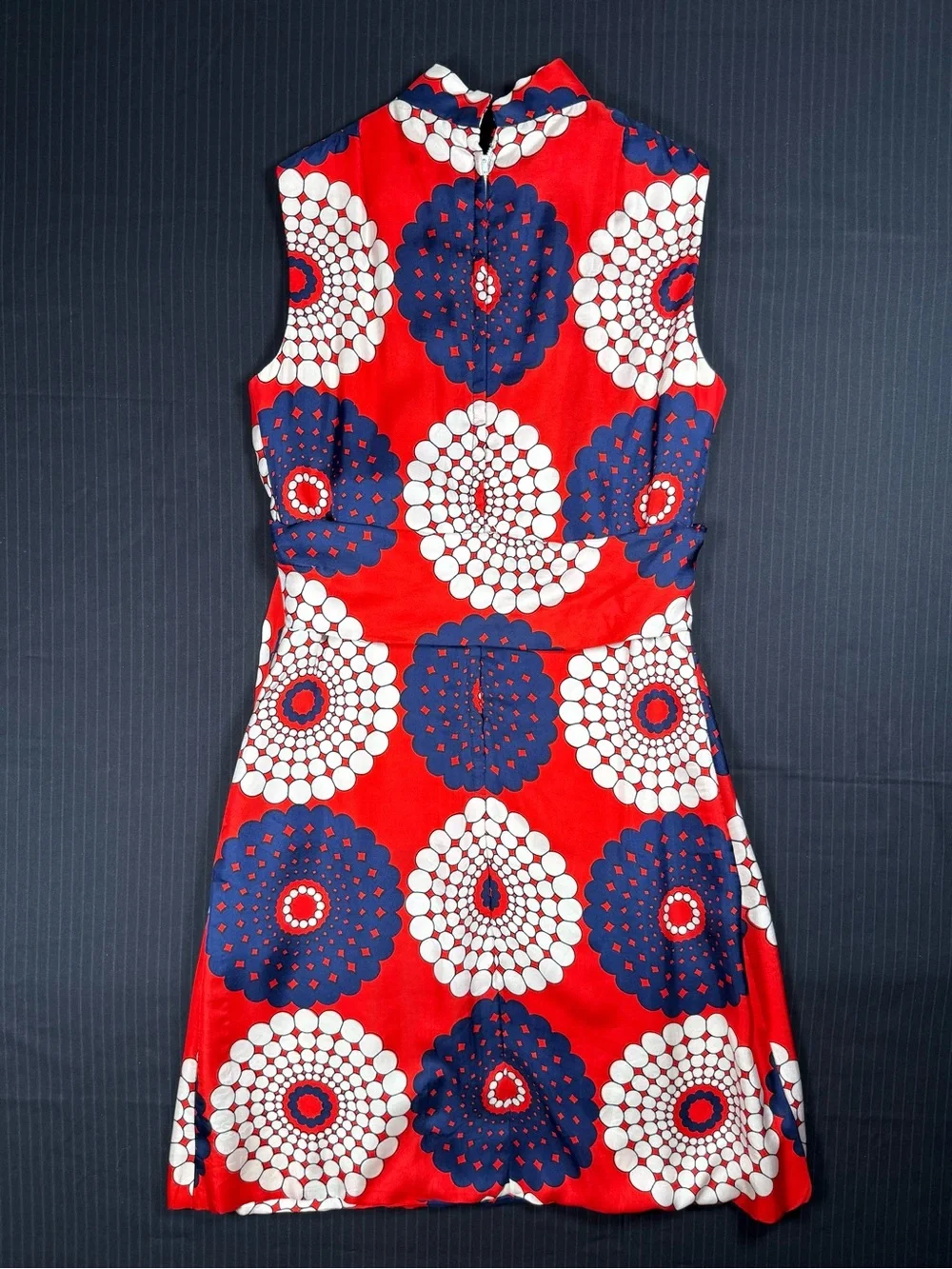 Vintage Mod Floral Geometric Shift Dress - Picture 8 of 16